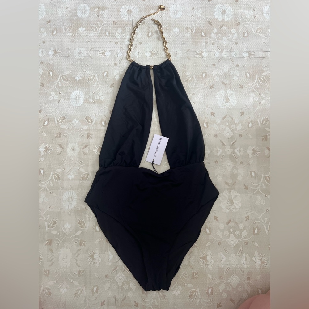 WeWoreWhat necklace one piece swimsuit